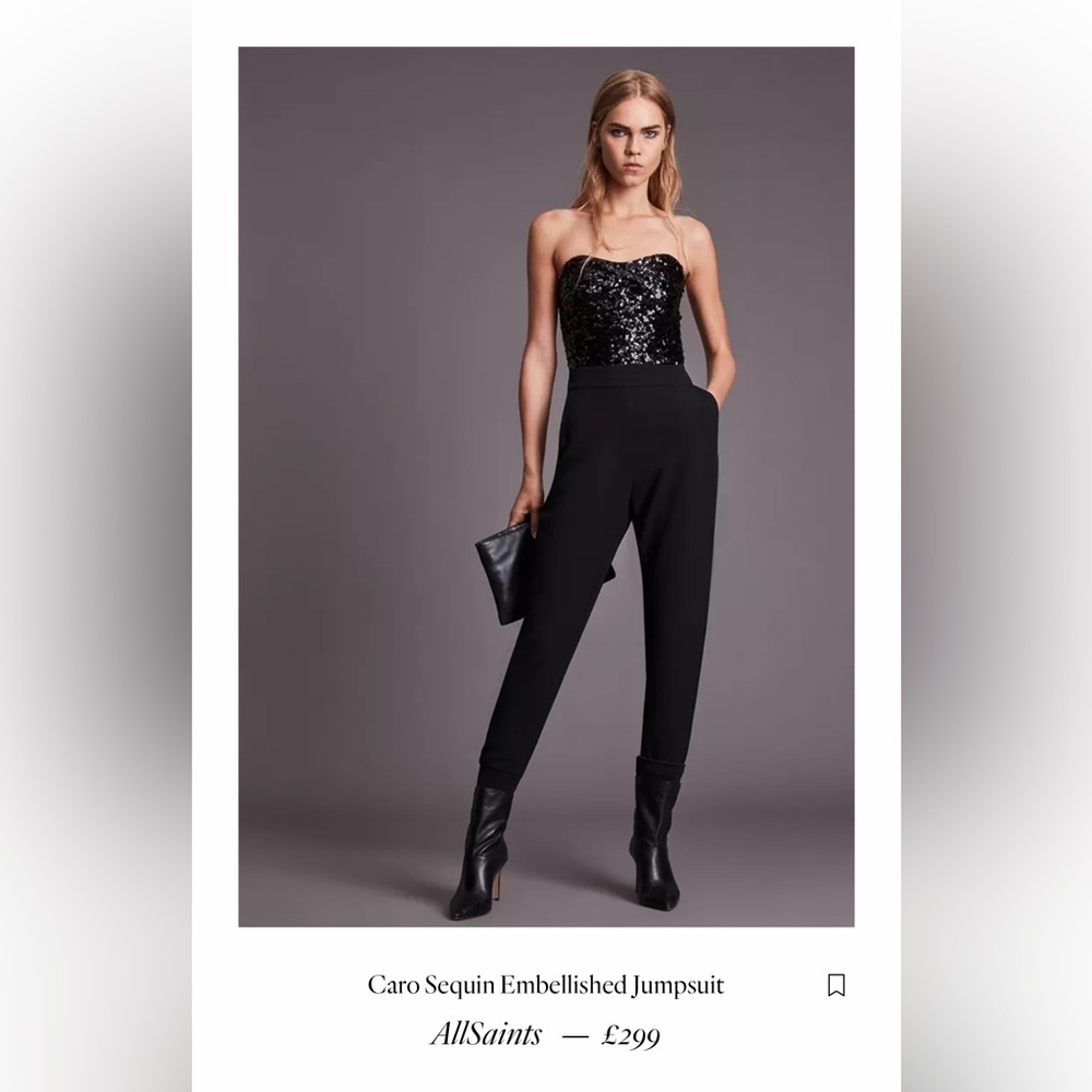 Allsaints Caro Sequin Jumpsuit